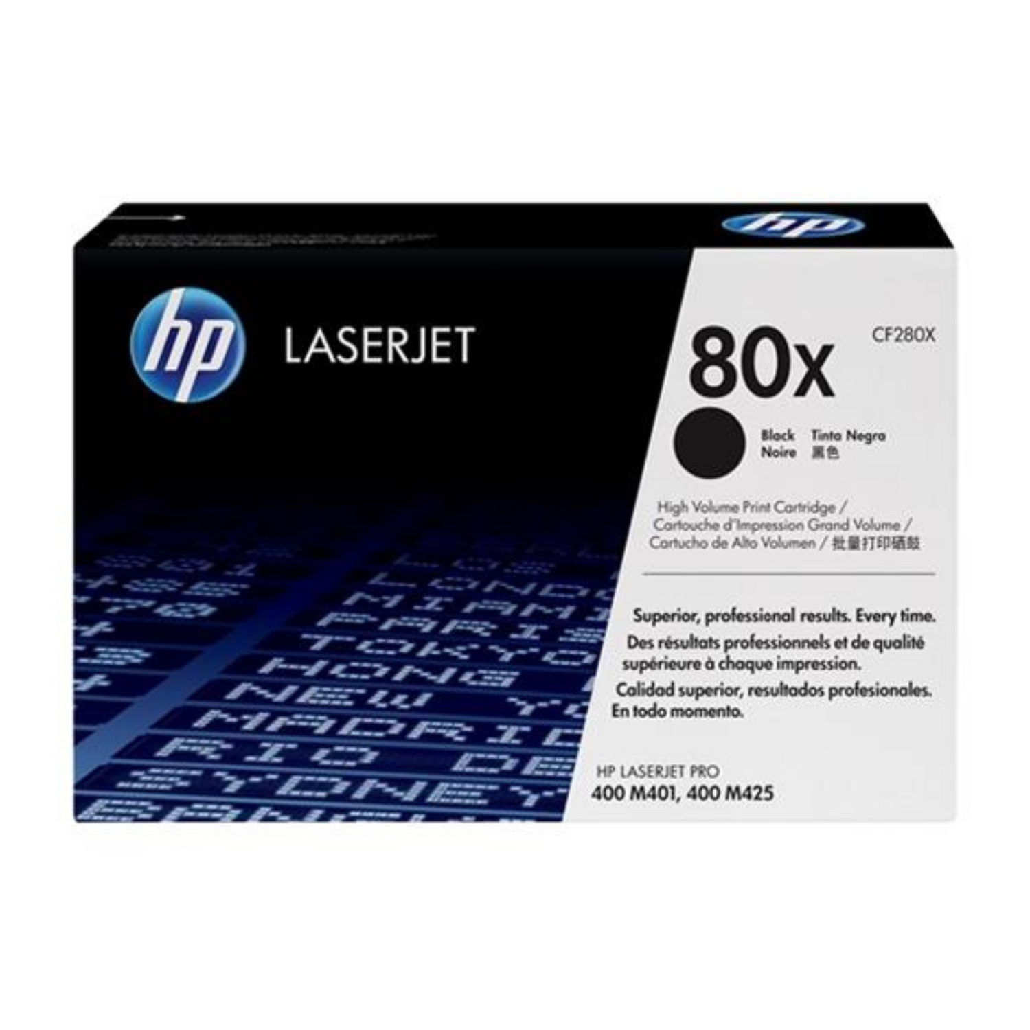 HP 80X Noir (CF280X) - Toner d'encre original