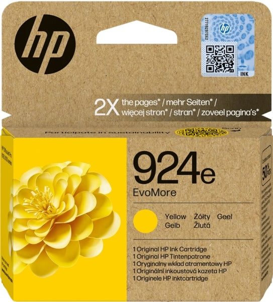 HP 924e Jaune (4K0U9NE) - Cartouche d'encre originale