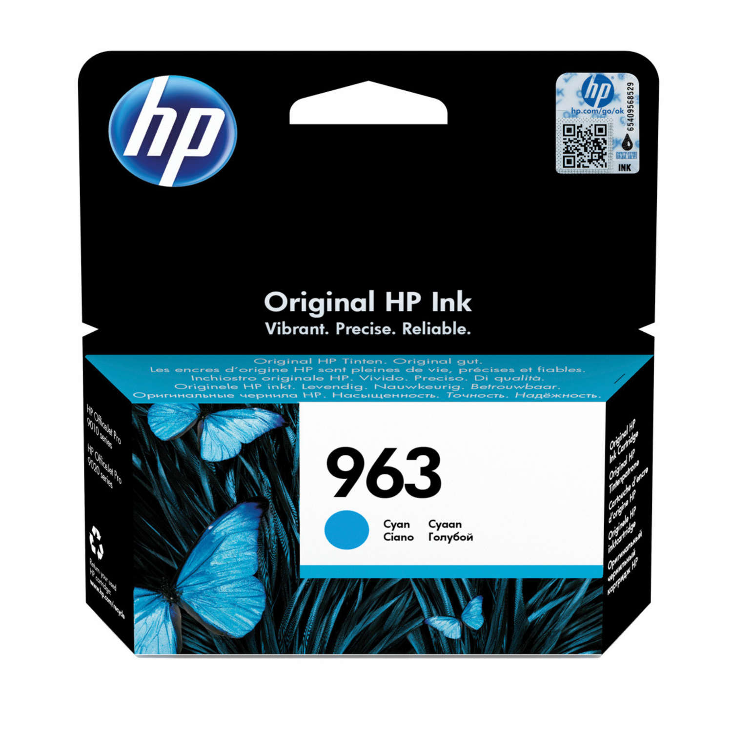 HP 963 Cyan (3JA23AE) - Cartouche d'encre originale