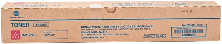 Konica Minolta TN 221 Magenta - Toner d'encre d'origine