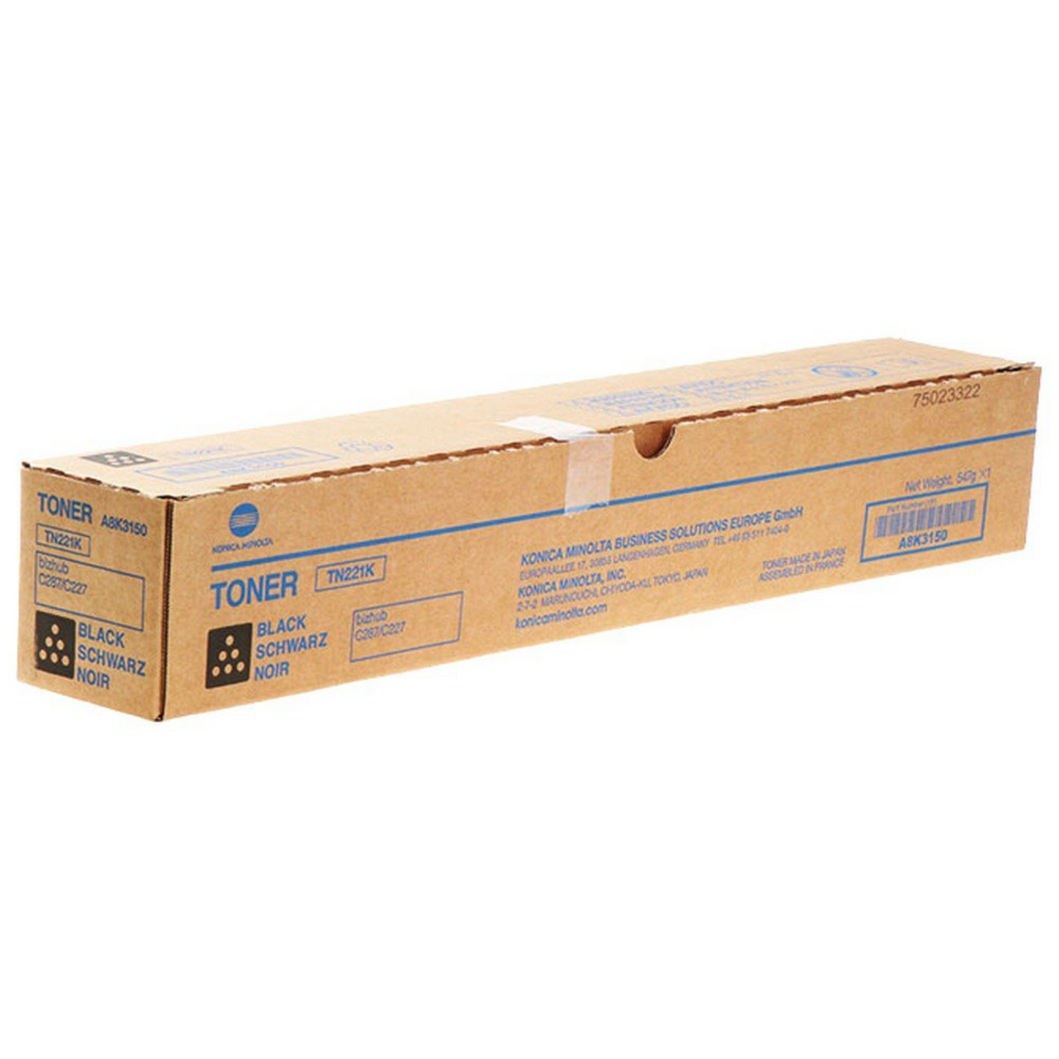 Konica Minolta TN 221 Noir - Toner d'encre d'origine