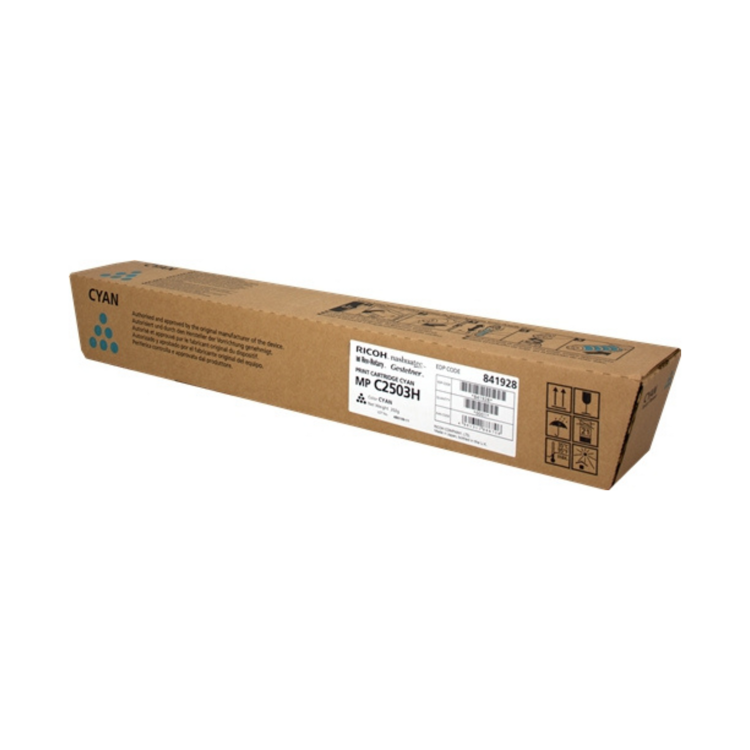 Ricoh Aficio MP-C2503SP/MP-C2003SP/MP-C2004SP/MP-C2504SP Cyan (841928) - Toner d'encre d'origine