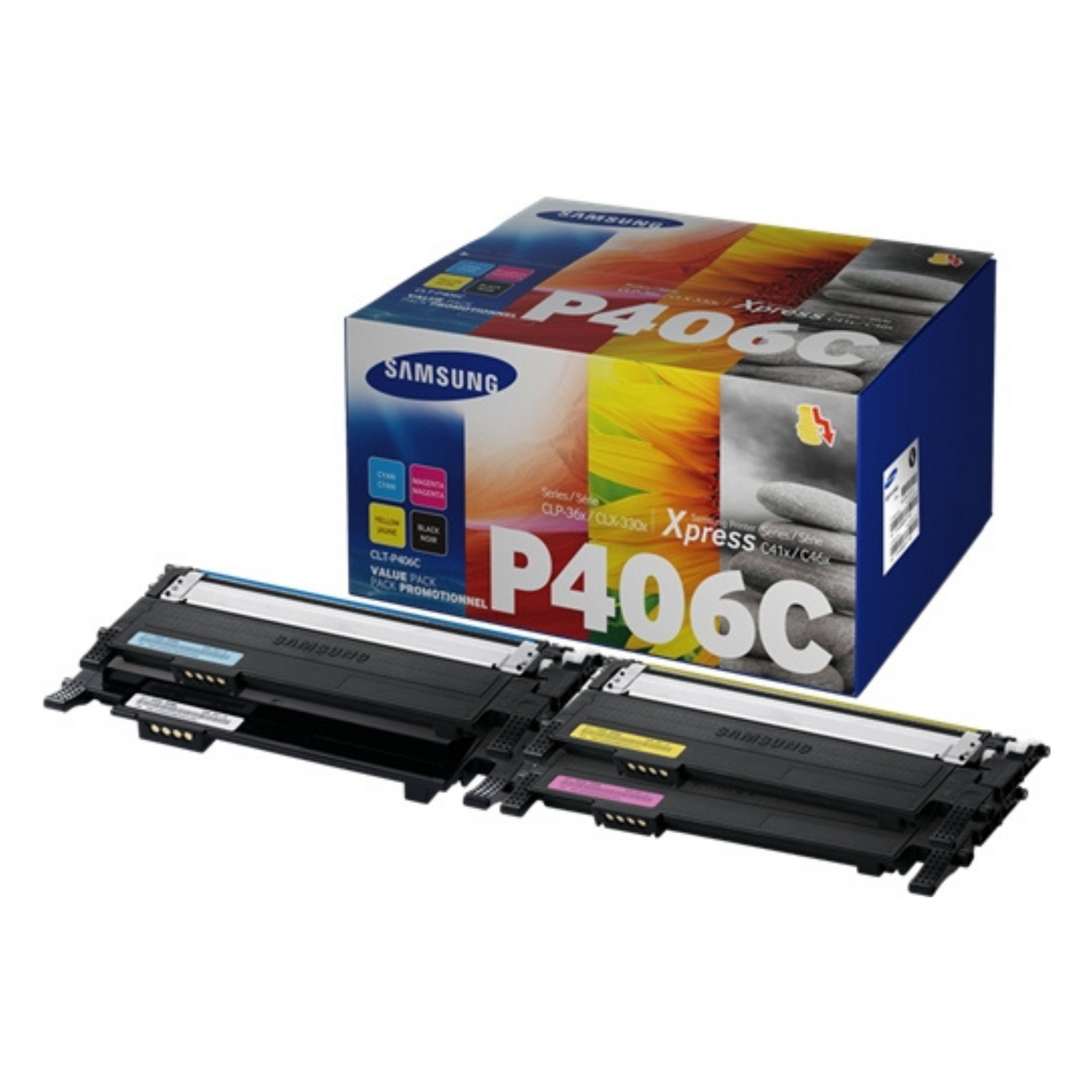 Samsung CLT-K404S Pack Noir + Couleur - Toner d'origine (SU365A)