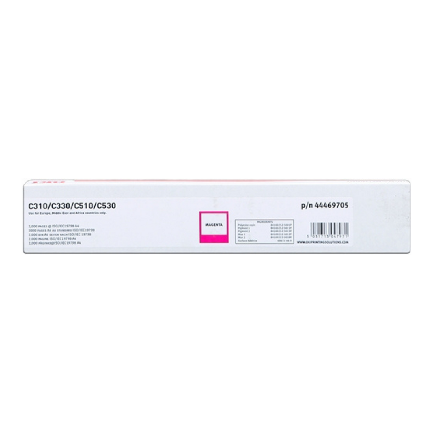 Toner Oki 44469705 Magenta C310 C510 MC361 – 2 000 pages
