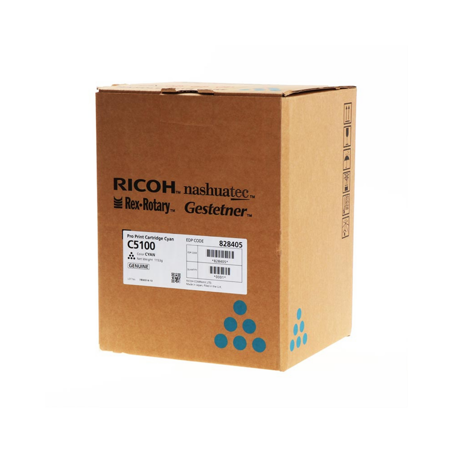 Toner Ricoh 828405 Cyan Pro C5100 C5110 – 30 000 pages