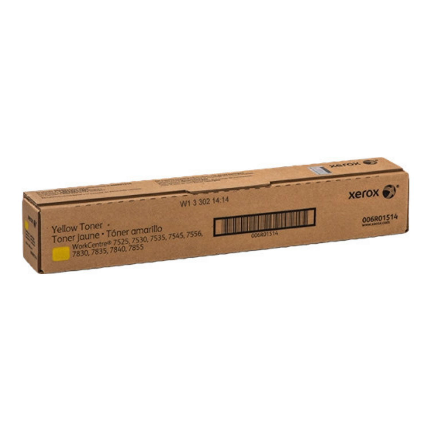 Xerox WorkCentre 7525/7535/7545/7830 Jaune - Toner d'encre d'origine (006R01514)